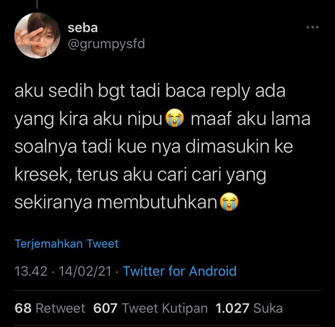 penipuan kue di twitter