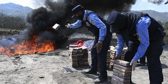 Honduras Musnahkan Satu Setengah Ton Kokain