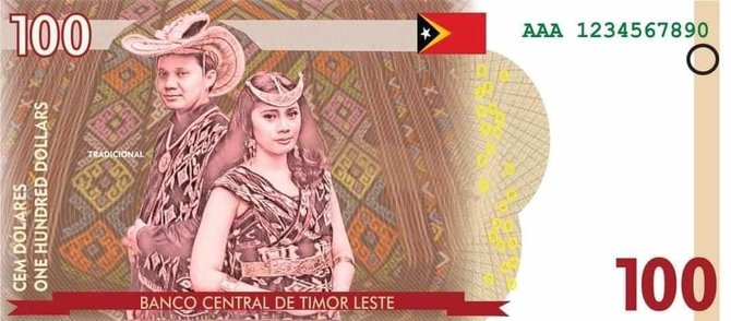 uang timor leste bergambar pakaian adat rote ndao