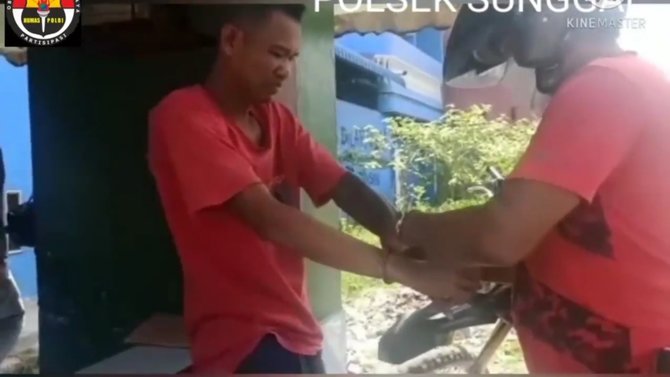 viral pria di medan palak dan ancam tukang sate berujung permintaan maaf pelaku