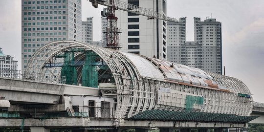 Progres Pembangunan Stasiun LRT Dukuh Atas