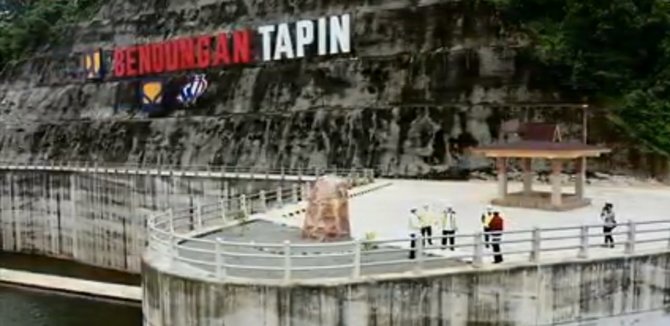 bendungan tapin di kalimatan selatan