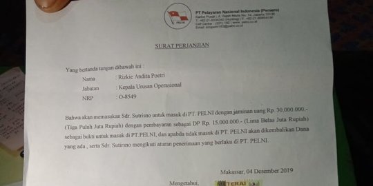 Iming-imingi Lulus Seleksi, Karyawan PT Pelni Makassar Diduga Tipu Warga Rp 28 Juta