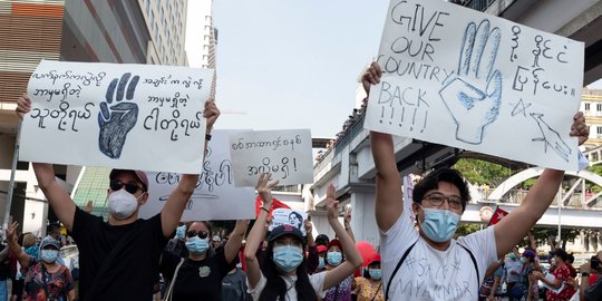 Inggris Jatuhkan Sanksi kepada Tiga Jenderal Myanmar