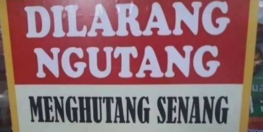 Poster Kocak Bahas Dilarang Utang, Warganet Heboh Setuju & Membenarkan