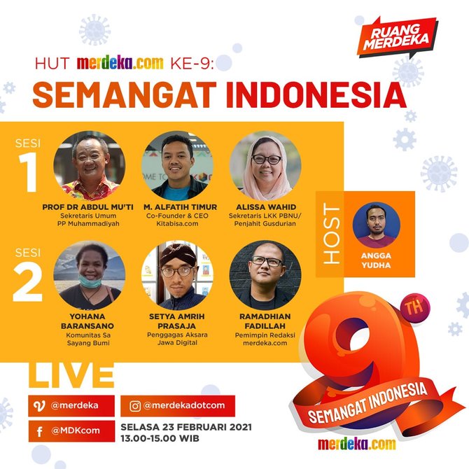 talkshow semangat indonesia hut ke 9 merdekacom