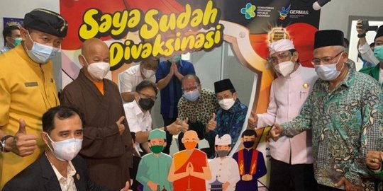 Masjid Istiqlal Jadi Lokasi Vaksinasi Massal bagi Tokoh Lintas Agama