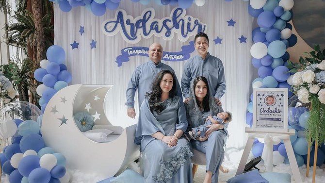 digelar mewah ini 4 potret akikah anak adly fairuz dan angbeen rishi