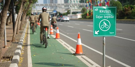 DKI Bangun Jalur Sepeda Permanen di Senayan-Thamrin, Anggarannya Rp30 Miliar