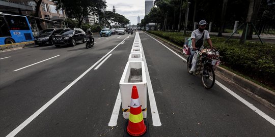 Jalur Sepeda di Jalan Sudirman-Thamrin Jadi Permanen