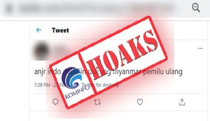 tidak benar indonesia dukung pemilu ulang di myanmar