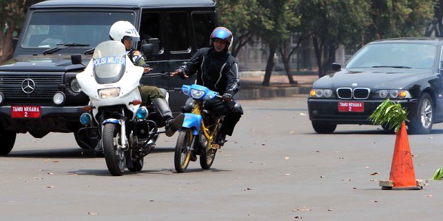 Ditendang Paspampres, Pengendara Moge Penuhi Panggilan Polisi Senin Besok