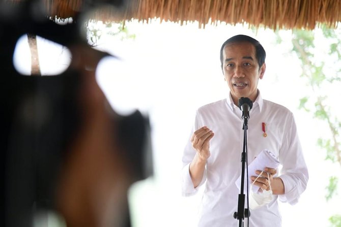 jokowi tinjau lumbung padi di sumba