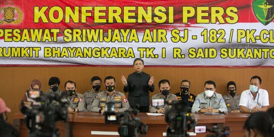 Polri Pastikan Hak Keluarga Korban Sriwijaya SJ-182 Tak Teridentifikasi Terpenuhi