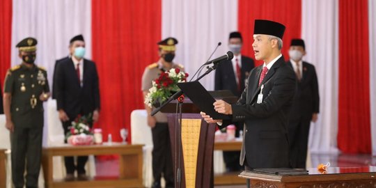 Gubernur Ganjar Sebut Wali Kota Tegal dan Wakilnya Sudah Kembali Kerja Bareng