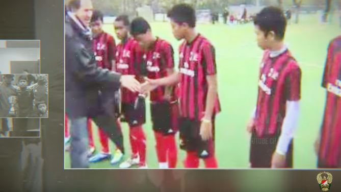 mantan pemain ac milan junior kini jadi prajurit tni