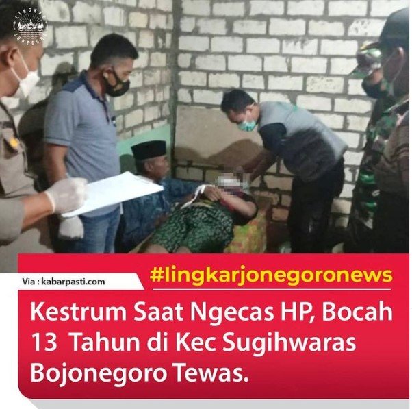 remaja di bojonegoro tewas tersetrum listrik