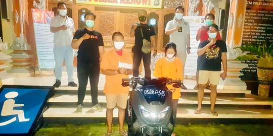 Residivis di Bali Ajak Istri Curi Sepeda Motor