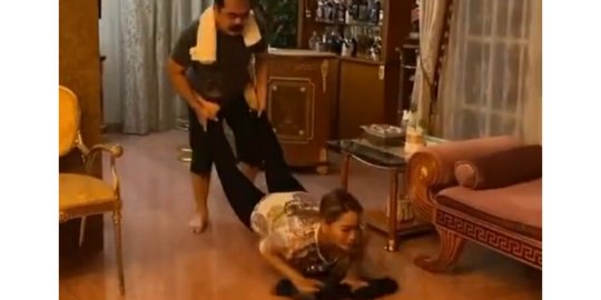 Inul Daratista Ngeluh Dijadikan Mesin Pel oleh Adam: Ampun Pak Bos Jangan Siksa Aku