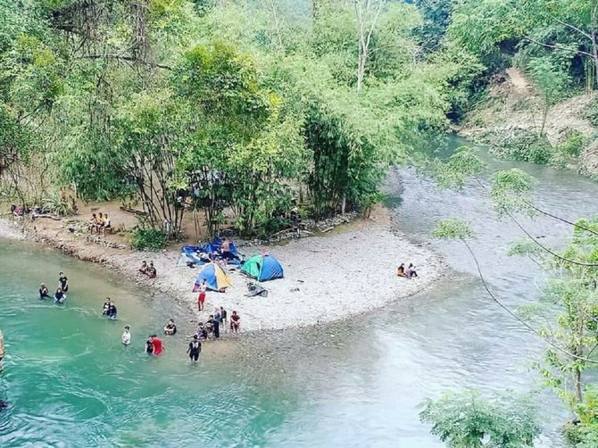 ada banyak spot menarik ini serunya wisata sungai landak di sumut