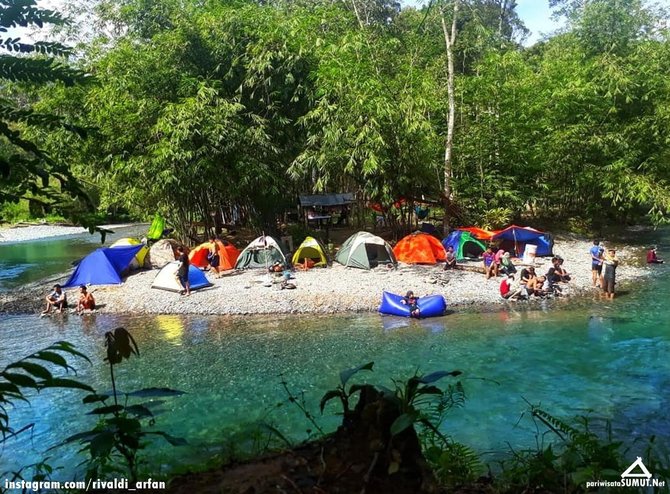 ada banyak spot menarik ini serunya wisata sungai landak di sumut