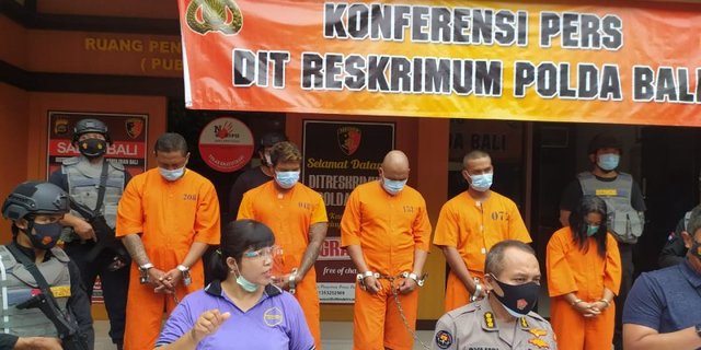 Polisi Tangkap 4 Preman yang Peras dan Ancam Tembak Warga di Bali
