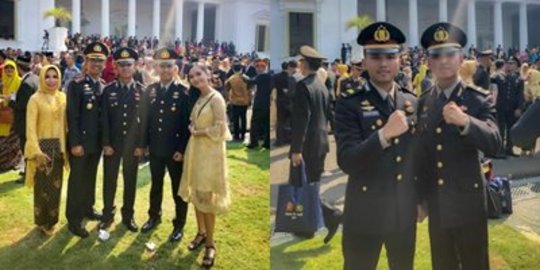 Tak Sembarang Keluarga, Kapolsek Termuda Iptu Andika Reuni Keluarga di Istana Negara