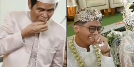 Viral Bapak Cicipi Makanan buat Prosesi Suap-suapan Pengantin, Menantunya Ngakak