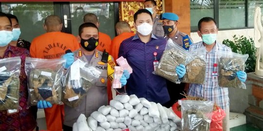 Peredaran 30 Kg Ganja di Denpasar Digagalkan, 2 Tersangka Ditangkap