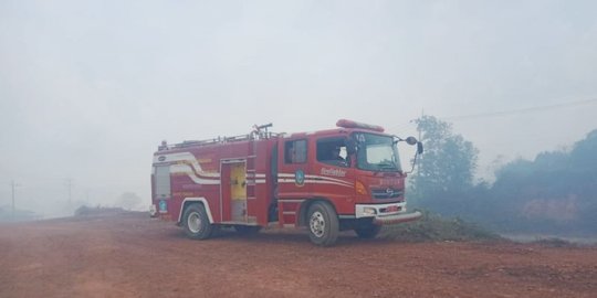 Tim Gabungan Kesulitan Padamkan Kebakaran Lahan Gambut di Bintan