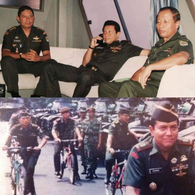 foto masa muda sby dan moeldoko