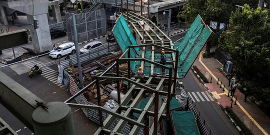 Skybridge Transjakarta-MRT Rampung Mei 2021