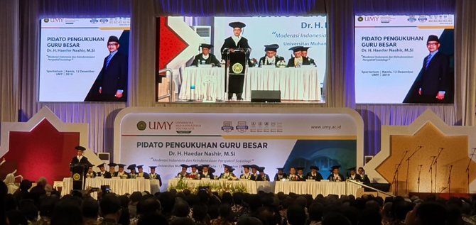 pengukuhan guru besar haedar nashir