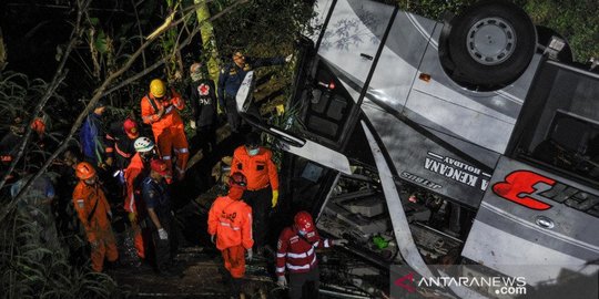 Bertambah, Korban Kecelakaan Bus di Sumedang Tewaskan 29 Orang