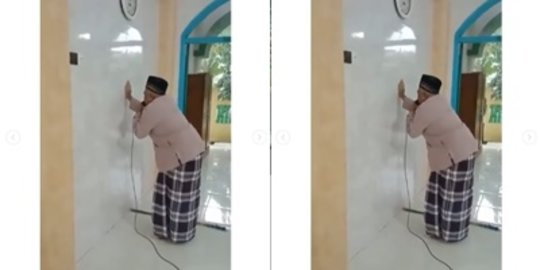 Tak Bisa Melihat, Bapak Ini Rajin ke Masjid jadi Muadzin, Sentilan buat Orang Sehat