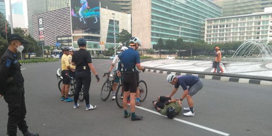 Pesepeda Jadi Korban Tabrak Lari di Bundaran HI