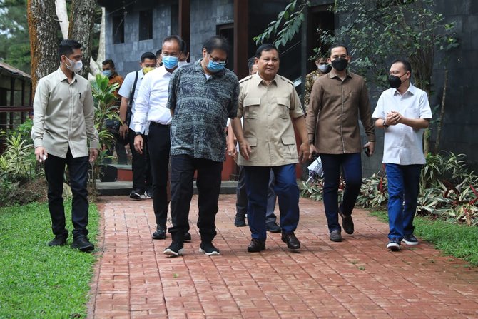 airlangga bertemu prabowo di hambalang