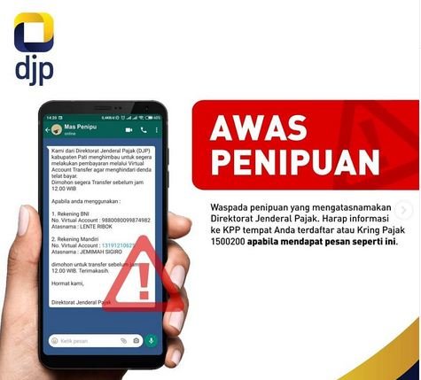 waspada pembayaran pajak menggunakan rekening pribadi