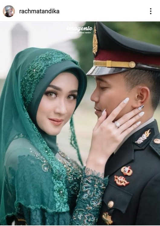 potret iptu andika dan istri