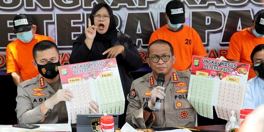 Rugikan Negara Belasan Miliar Rupiah, Produksi dan Peredaran Meterai Palsu Terbongkar