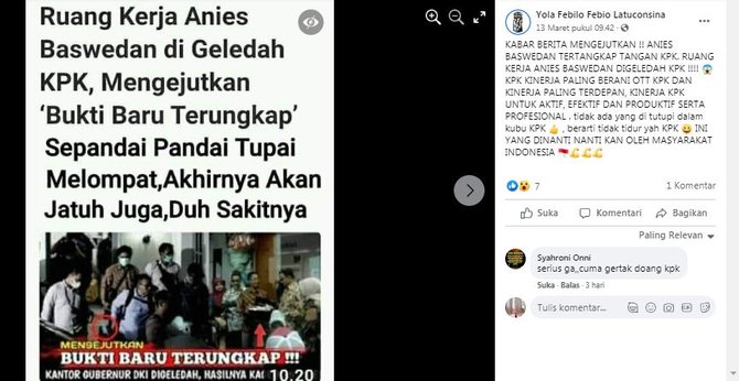 ini bukan foto kantor anies baswedan digeledah kpk