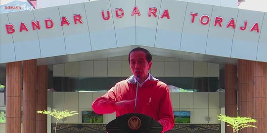 Resmikan Bandara Toraja, Presiden Jokowi Ajak Masyarakat Lihat Negeri di Atas Angin