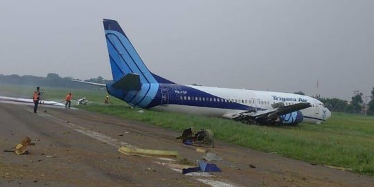 Trigana Air Tergelincir, Runway Bandara Halim Ditutup untuk Penerbangan Sipil