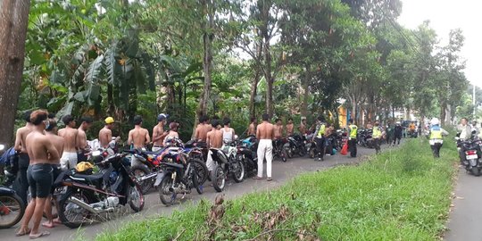 Balap Liar di Kawasan Stadion Badak Pandeglang, 62 Motor Disita Polisi