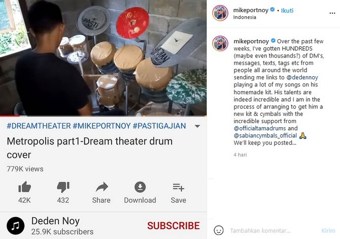 deden noy dipuji mike portnoy