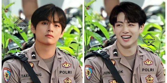 Potret 5 Member BTS Berseragam Polisi, Army Langsung Sukarela Minta Ditangkap