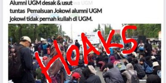 CEK FAKTA: Hoaks Catut Merdeka.com Soal Demo di UGM Tentang Pemalsuan Ijazah Jokowi