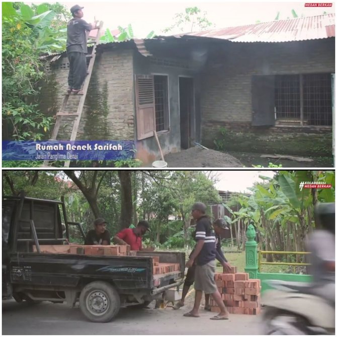 menangis haru nenek ini tak percaya rumah reyotnya direnovasi walkot medan