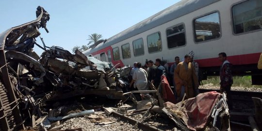 Tabrakan Maut 2 Kereta di Mesir Tewaskan 32 Orang