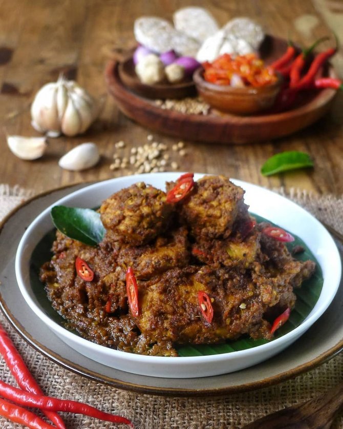 membuat rendang tanpa daging